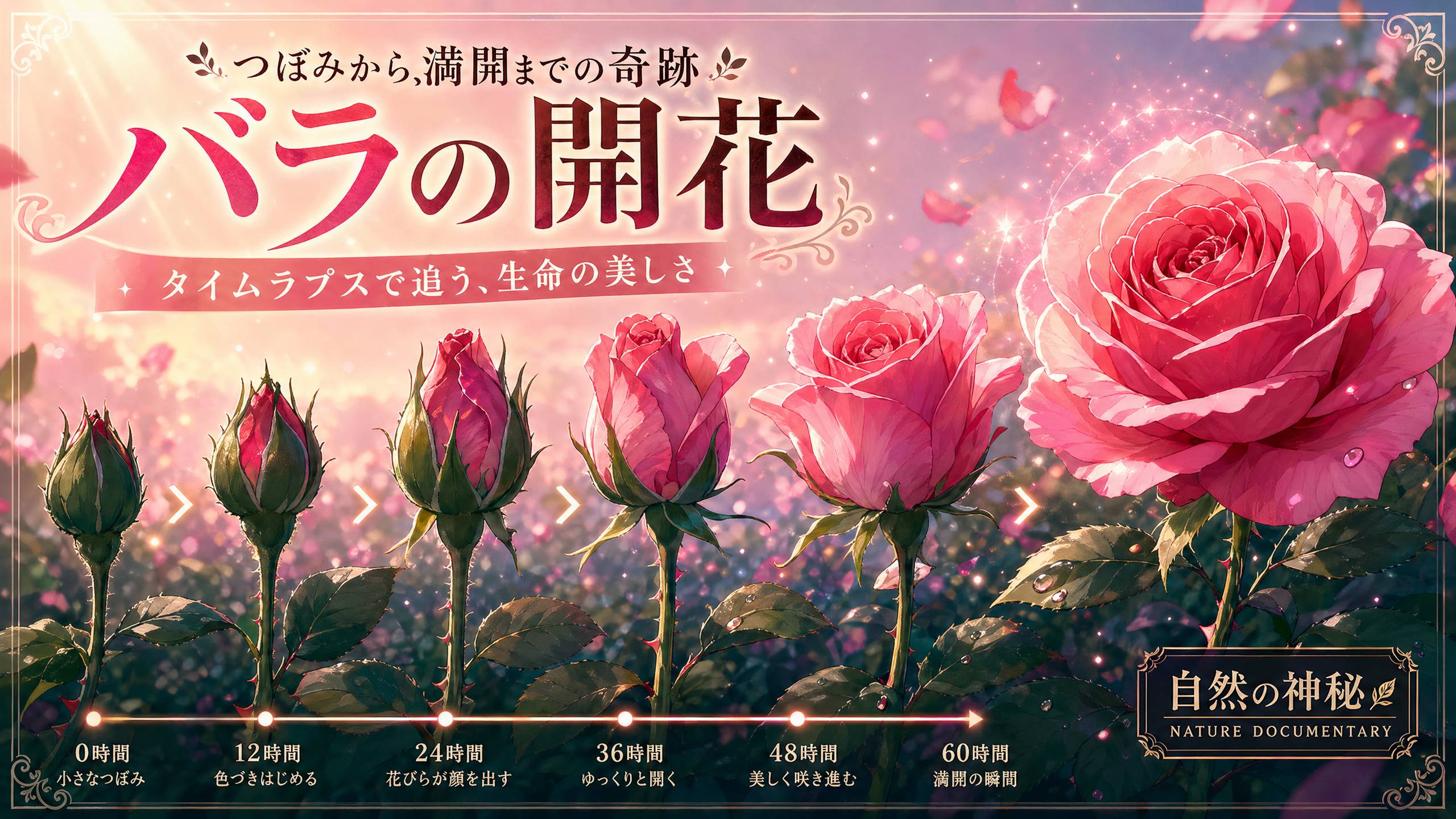 小马拉大车植物视频-花朵绽放延时视频